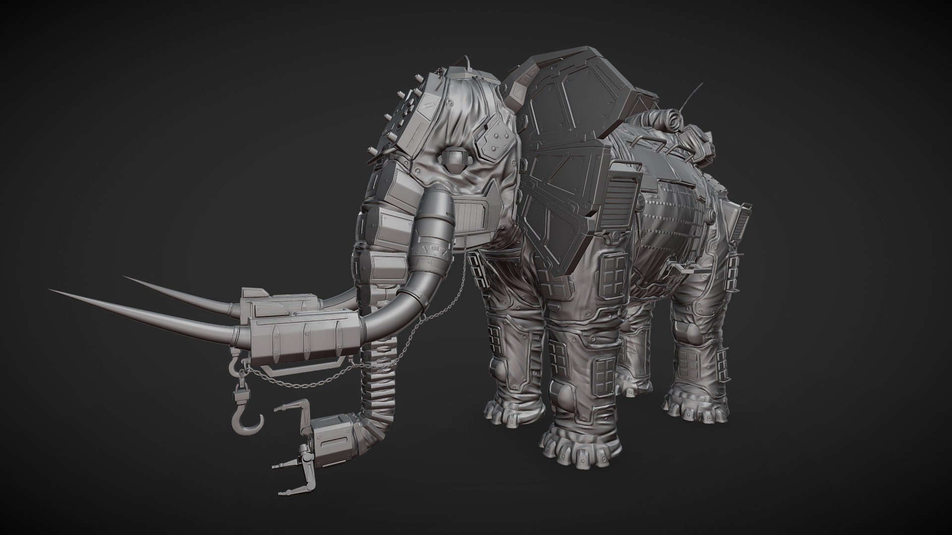 African Elephant — Sketchfab embed 3D viewer