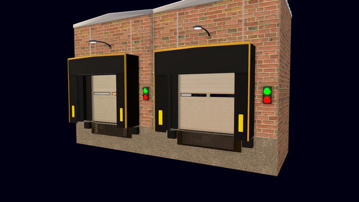 ABRIGO INFLABLE PARA MUELLE DE CARGA 3D Model