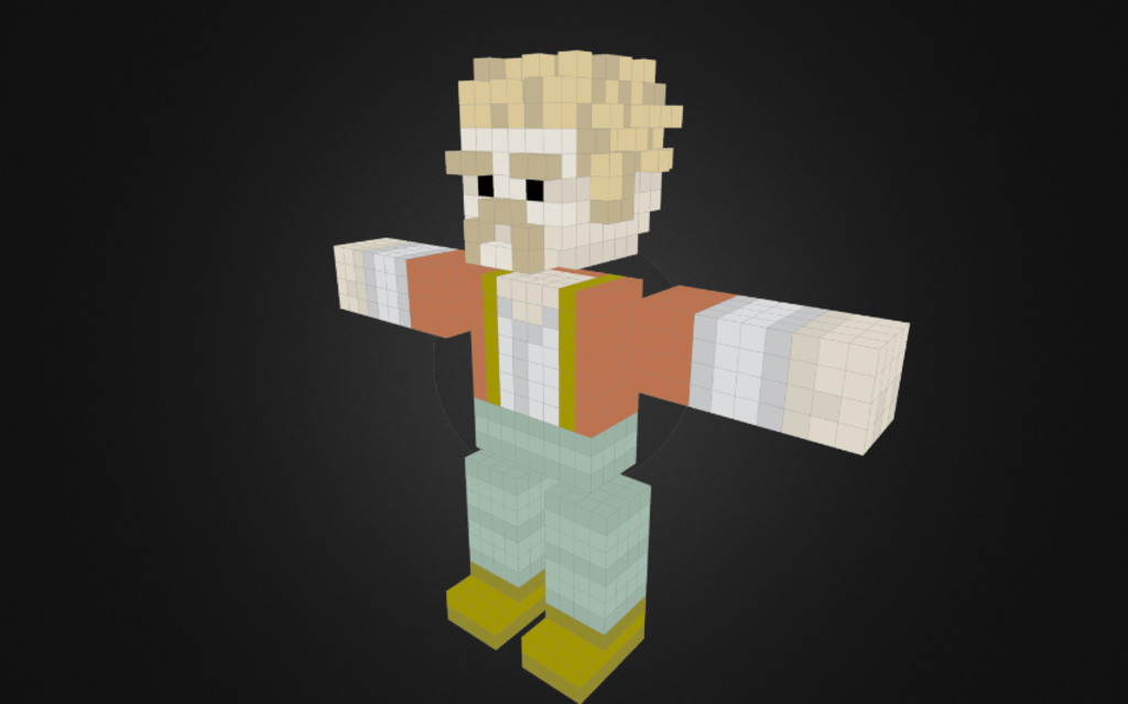 Oldguy 3D Model By Voxi voxi 45550c9 Sketchfab