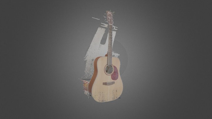 Cort acoustic guitar L100C #3DST11 3D Model