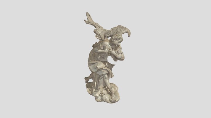 Francesco Robba: Adoring Angel (left)_4K 3D Model