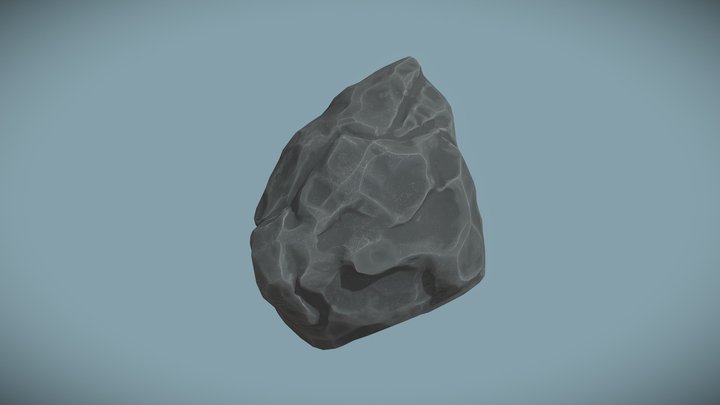 Stylized Rock - Game-Ready / Free 3D Model