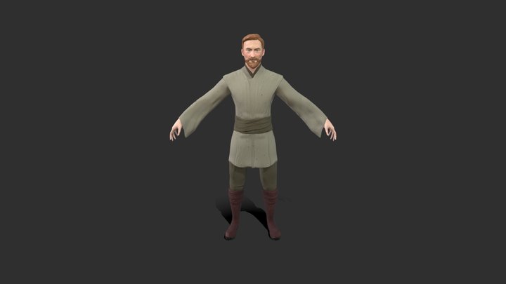Jedi_Zbrush_Max_Substance 3D Model