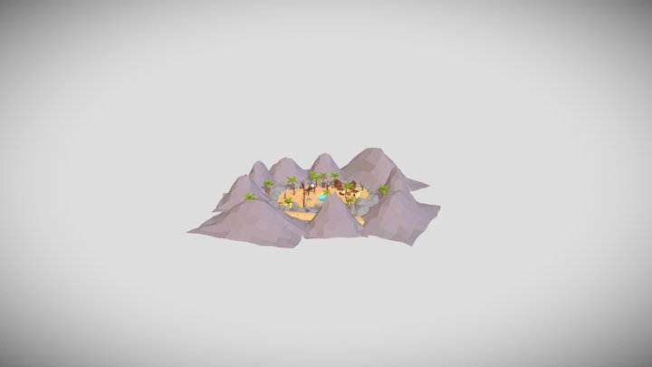 Zombie Shooter Game World 3D Model