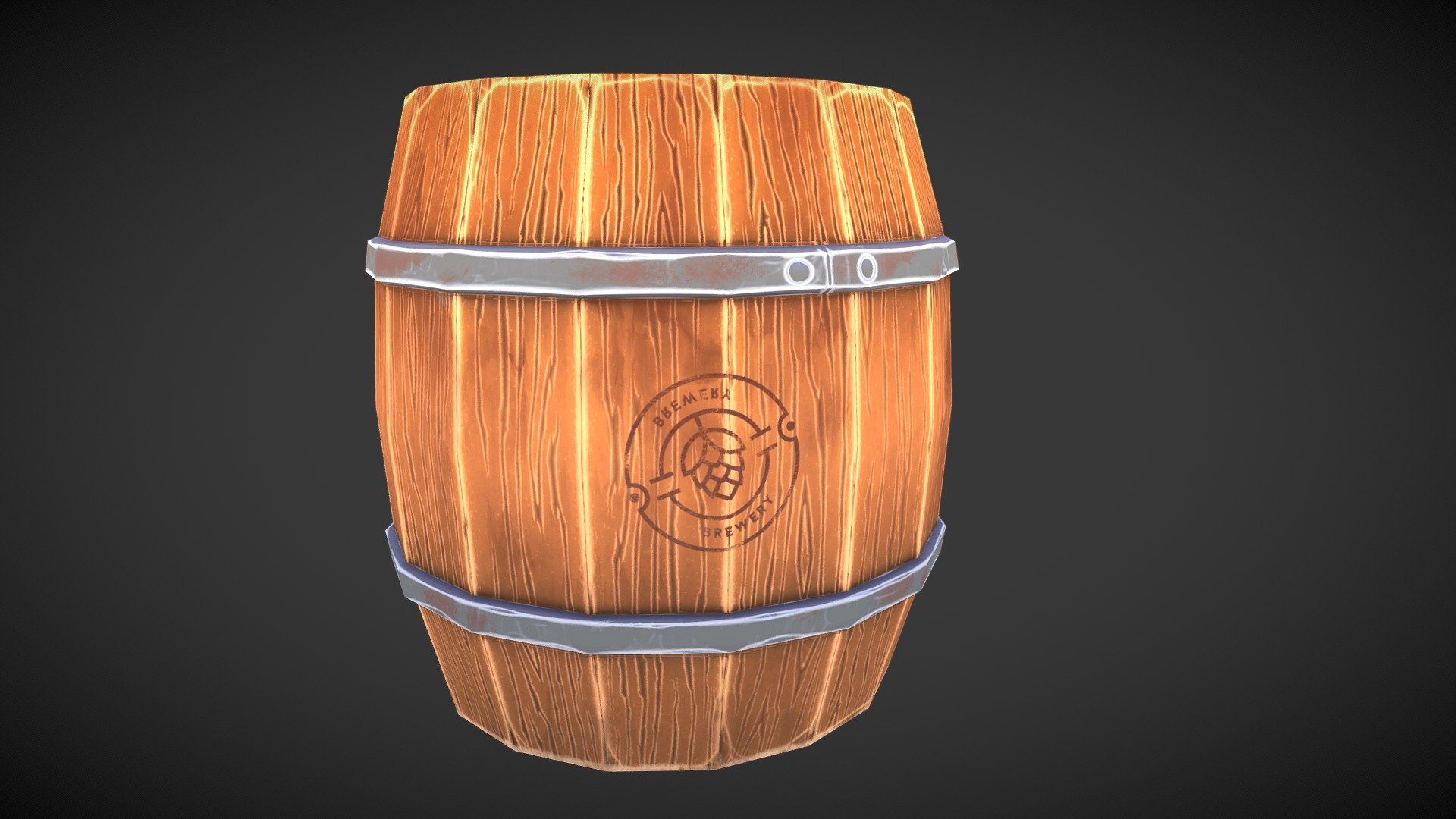WineBarrel_Baked Lighting Map