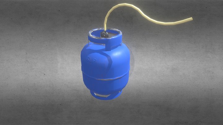 Botijão de Gás GLP - Brazilian Gas Cylinder 3D Model