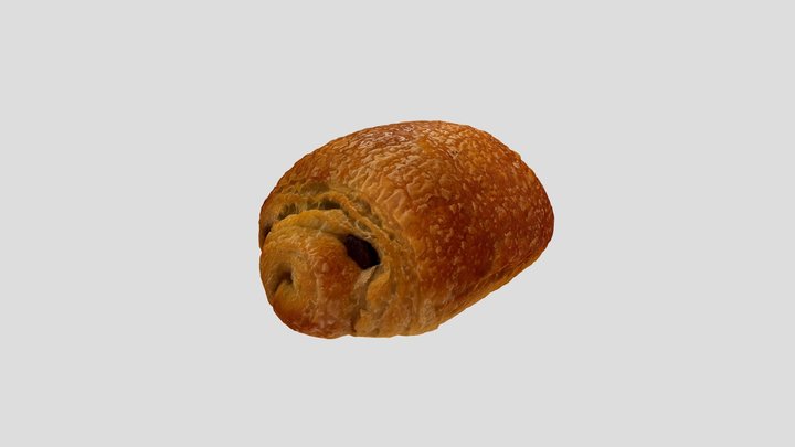 Chocolate Croissant 3D Model