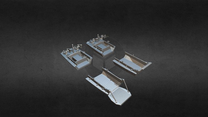 Us Landingcraft (3D Printversion) 3D Model