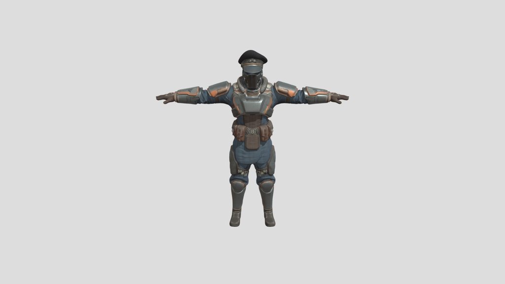 Armored T-Pose Sentinel