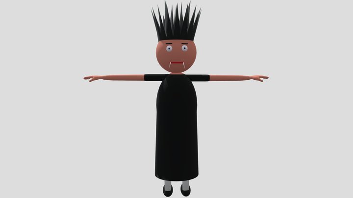 Witch Character Mjo Chudail 3D Model