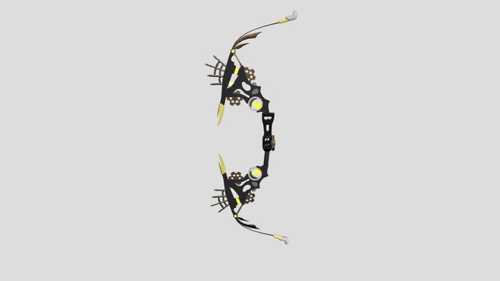 Sci-fi Bow // Golden flash 3D Model