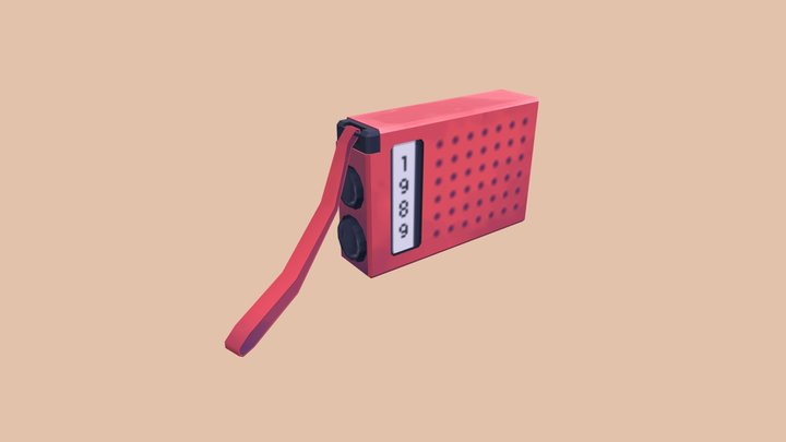 Kiki's Radio | Kiki's Delivery Service Low-Poly 3D Model