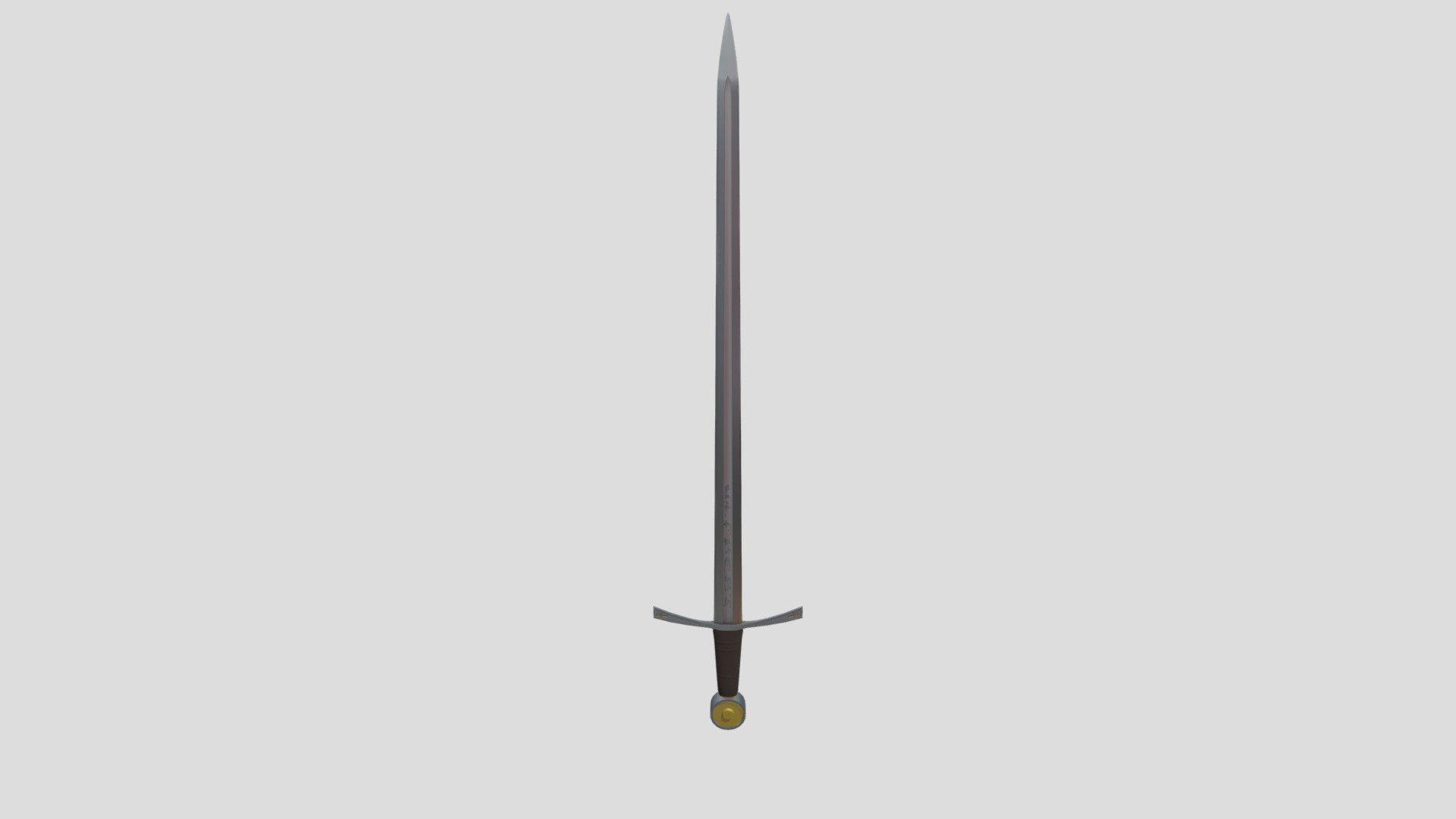 Steel Arming Sword Download Free 3d Model By Dogmaticpyrrhonist