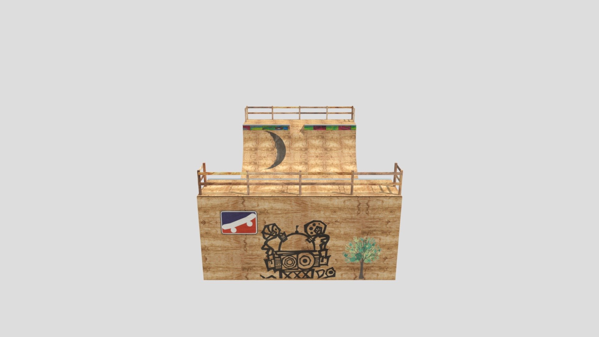 Assignment 5 UV Textured Halfpipe Model
