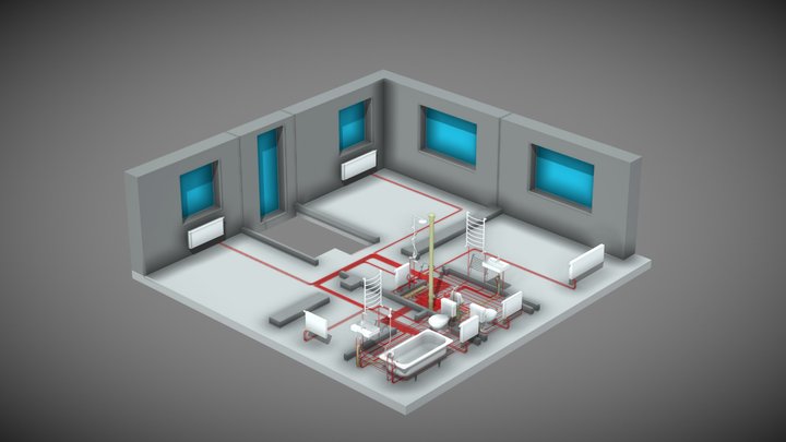 11 сводный 2 этажа 3D Model