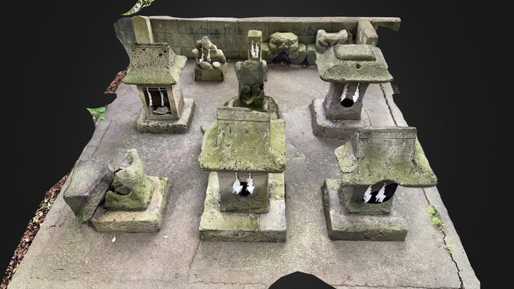 鹿児島市一之宮神社　石造物群 3D Model