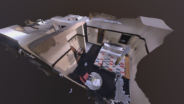 Ace Hotel room (ZenFone AR scan) 3D Model