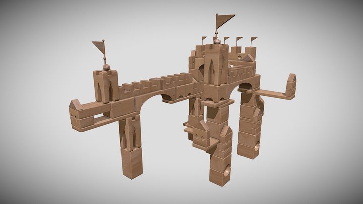 Block - castle 3D Model