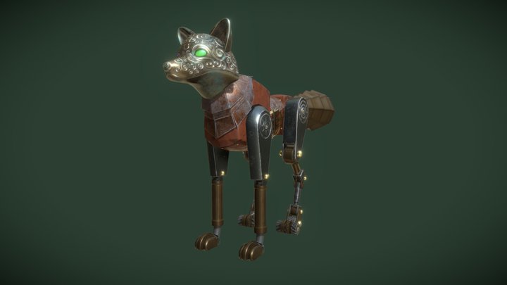 Mechanical fox 3D Model