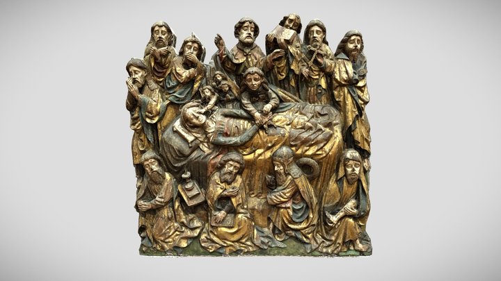 Death of maria - Wooden relief 3D printable 3D Model