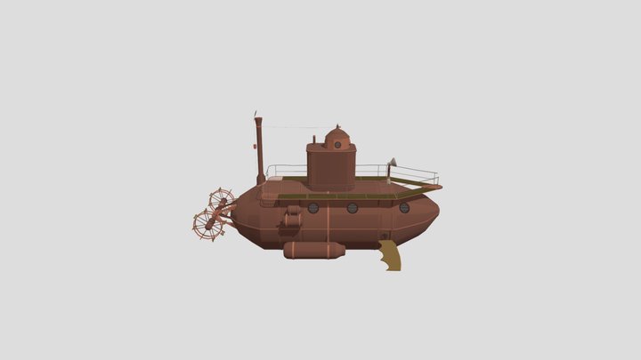 Submarine_DZ_XYZ 3D Model