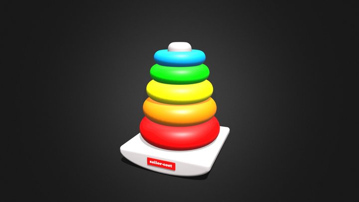 Stacking Toy_ Sharon 3D Model