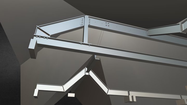 Roof With hips and valleys 3D Model