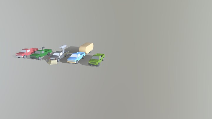 Дз уточнение машина (крашен) 3D Model