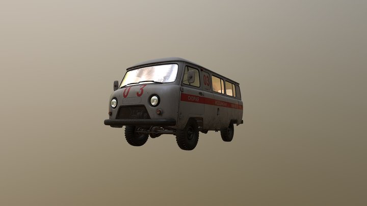 UAZ-452 3D Model