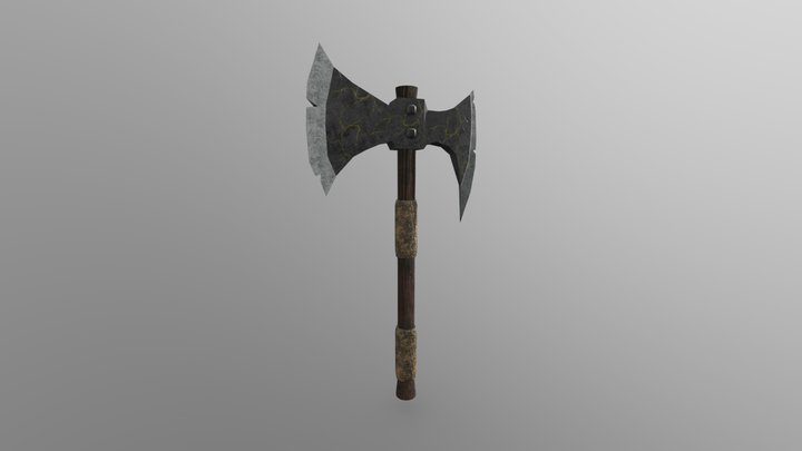 Axe Low Poly 3D Model