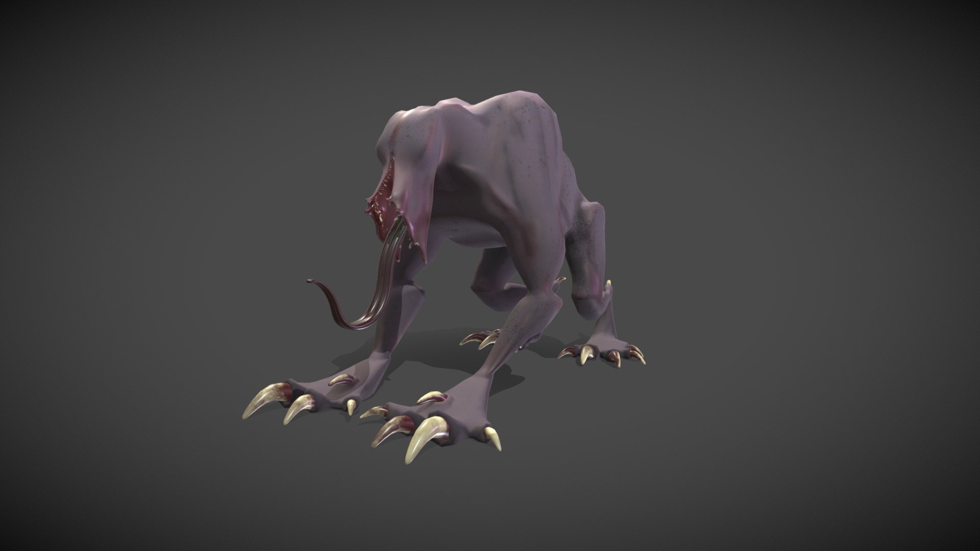 A Monster I Modelled for a horror game by SilkSwitch on DeviantArt
