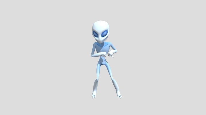Alien Silly Dancing 3D Model