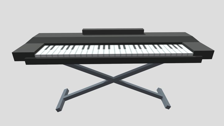 Prop Instrument Keyboard Ultra Low poly – Modelo 3D gratuito STL