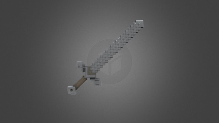 Minecraft Movie Sword 3D Model