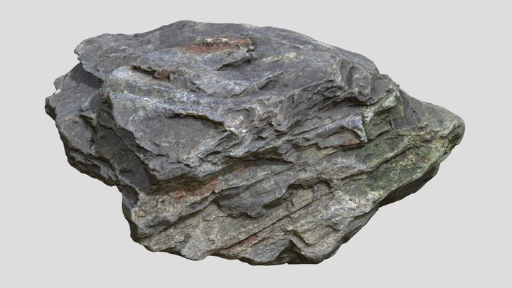 Alaskan Cliff Rock Chunk 13 3D Model