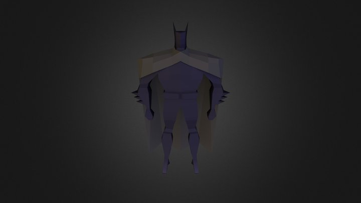 Low polygon Batman 3D Model