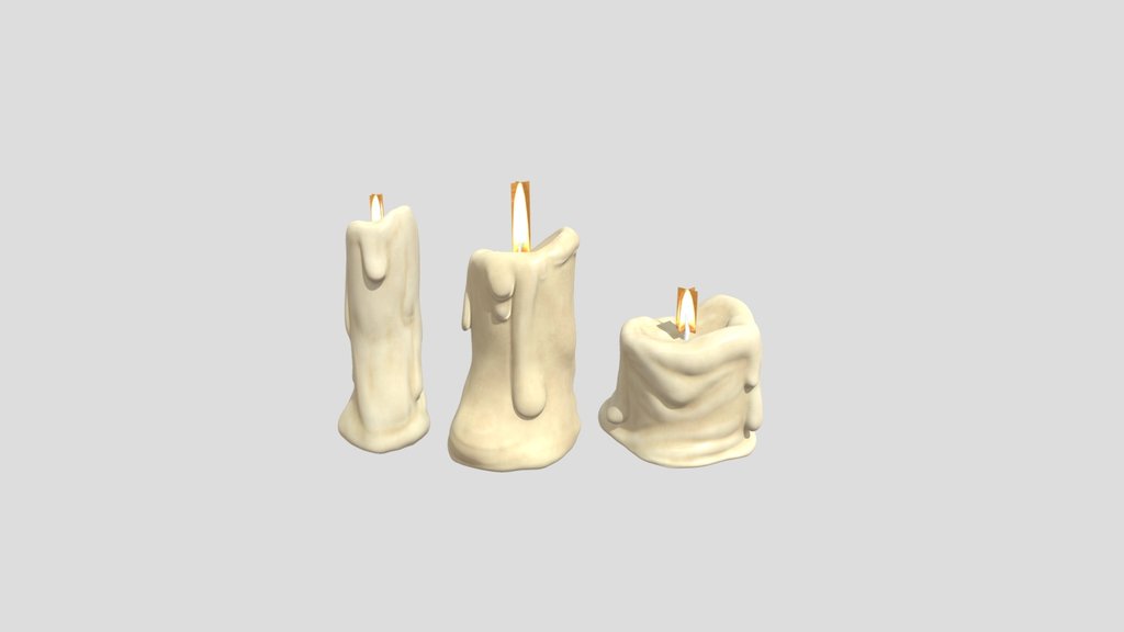 Old Melted Candles