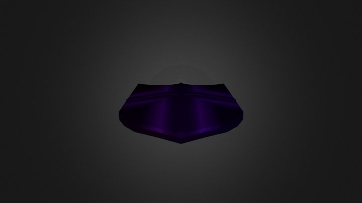 1st Year - Low Poly Shield 3D Model
