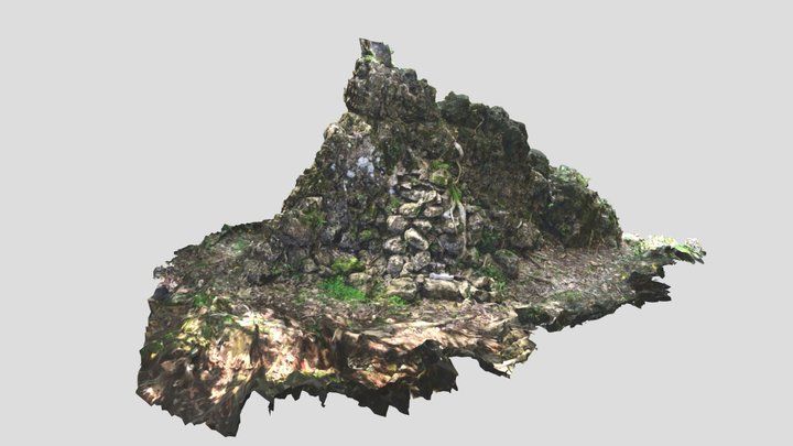玉城グスク一の郭　イベ石 3D Model