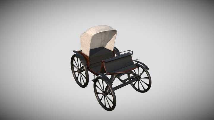 Middle Class Carriage 3D Model