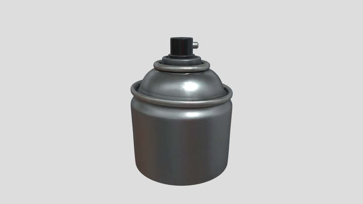 Half Spray Can – Modello 3D gratuito STL