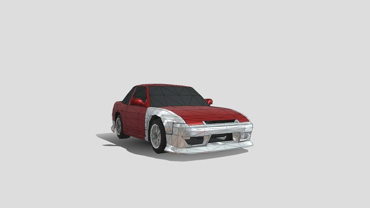 Nissan 180SX or 240SX Wide Body 3D Model