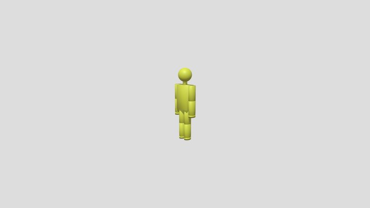 Poppy Playtime player (Not rigged) 3D Model