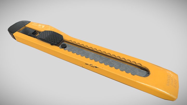 Retractable Knife | DAE Tool Assignment 3D Model