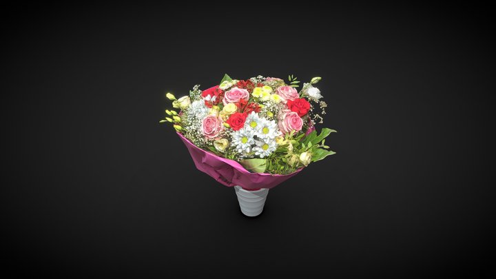 bukiet kwiatów 3D Model