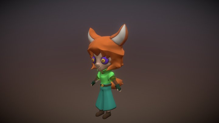 Character made in Blender for the Odin3d course 3D Model