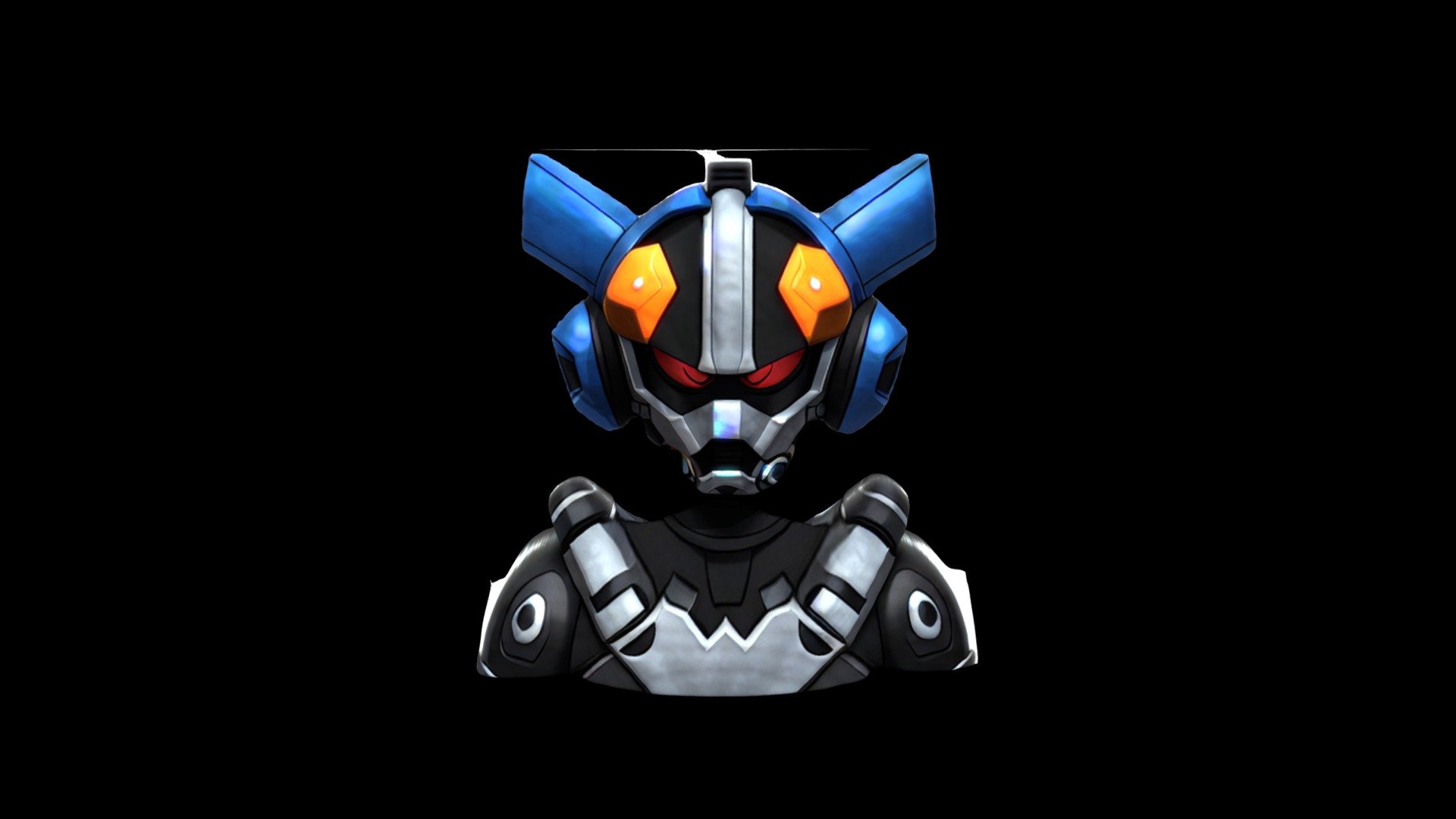 Helmet Mask Robot Cartoon 1259 - Download Free 3D model by klrxyz ...