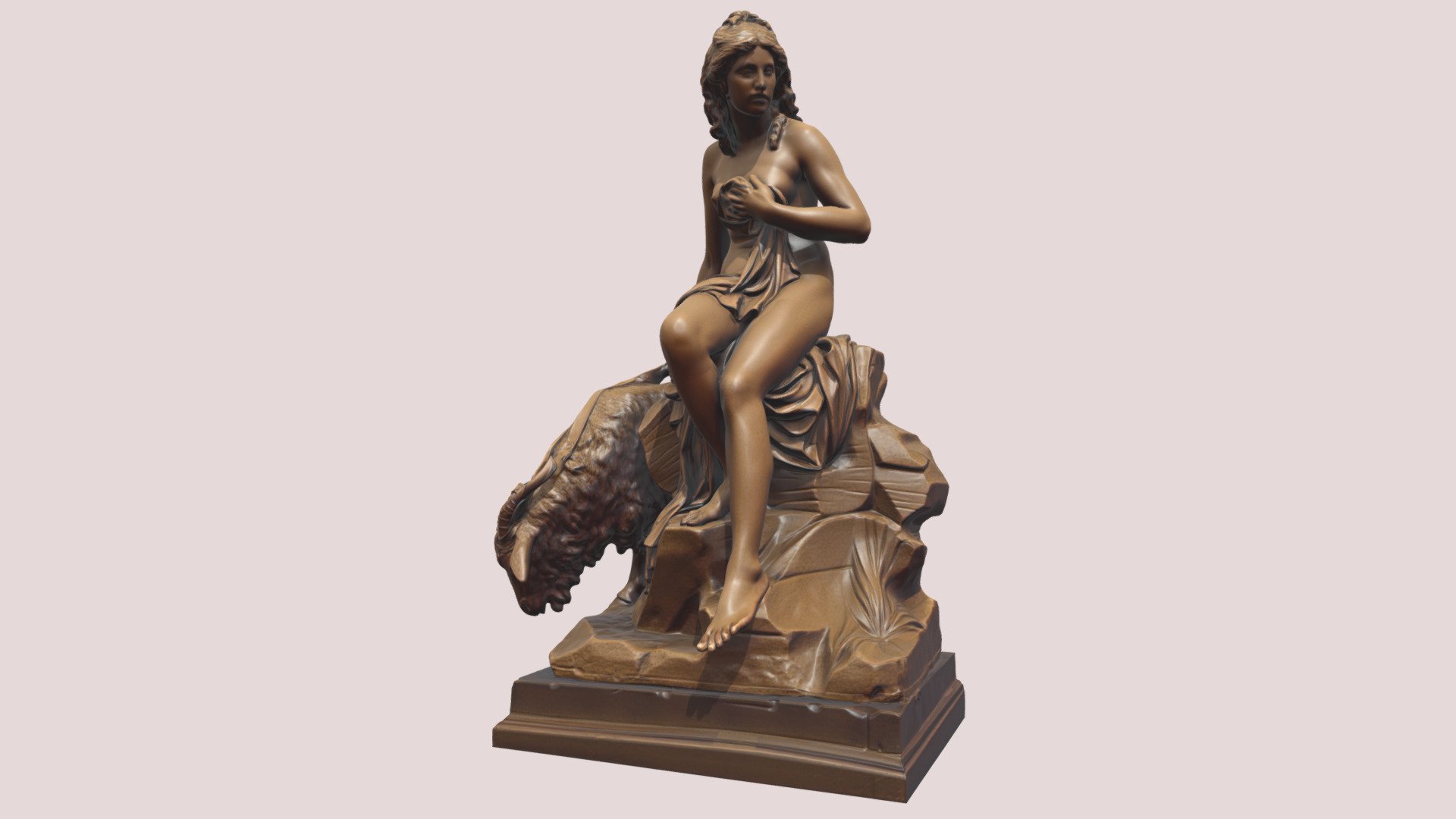 Amalthée et la chèvre de Jupiter — Sketchfab embed 3D viewer
