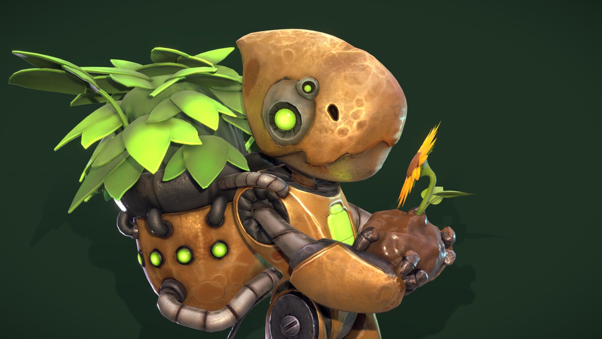 Plant Battery - Stylized Character Model - 3D model by Nick Van Bouwel ...