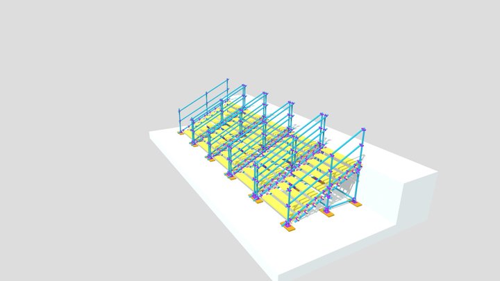 APT Scaffolding - Public Access Stairs 3D Model